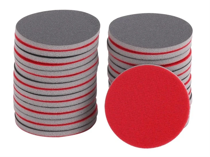 Round abrasive sponge pads